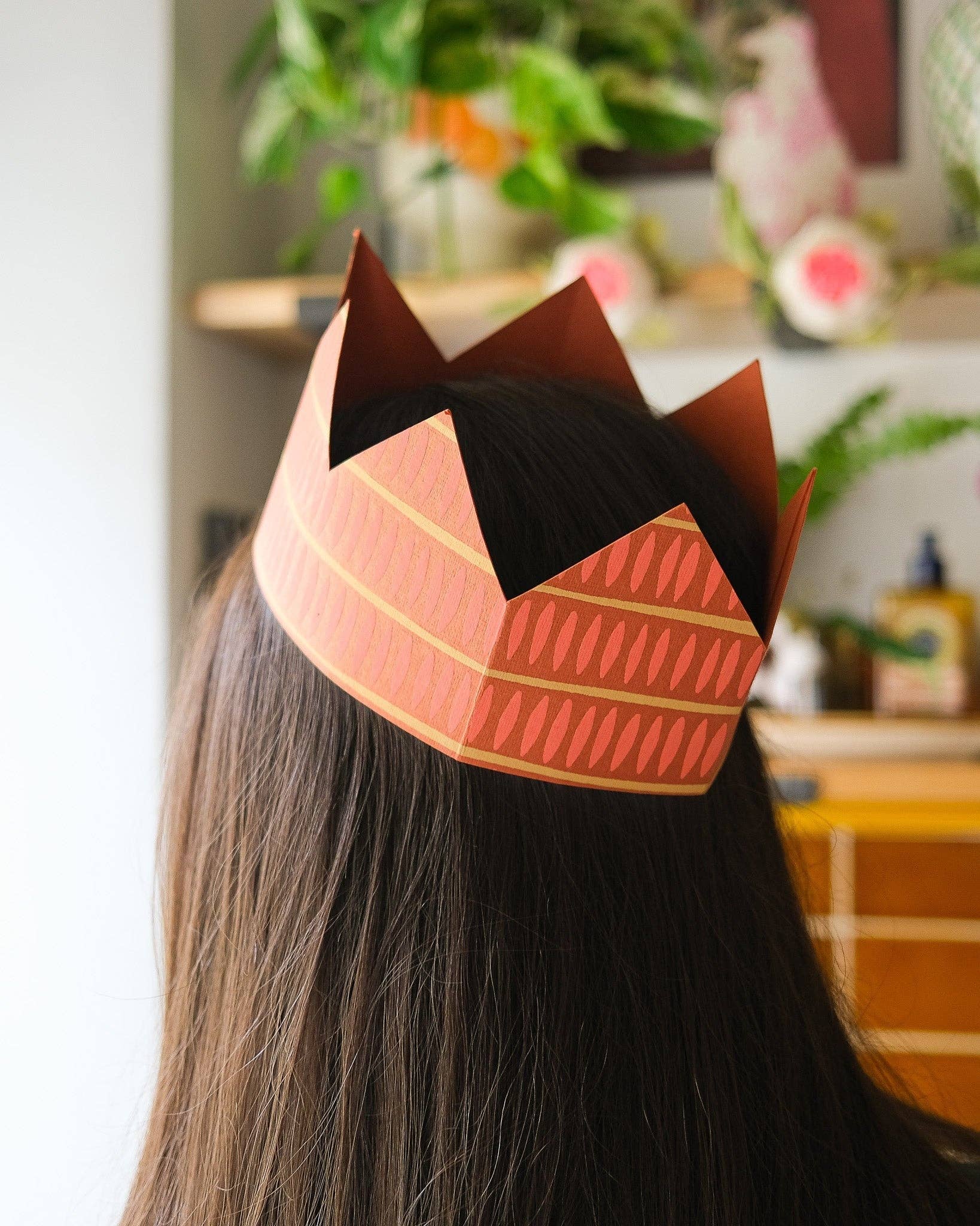 Yellow & Orange Paper Crowns - bubblegum market