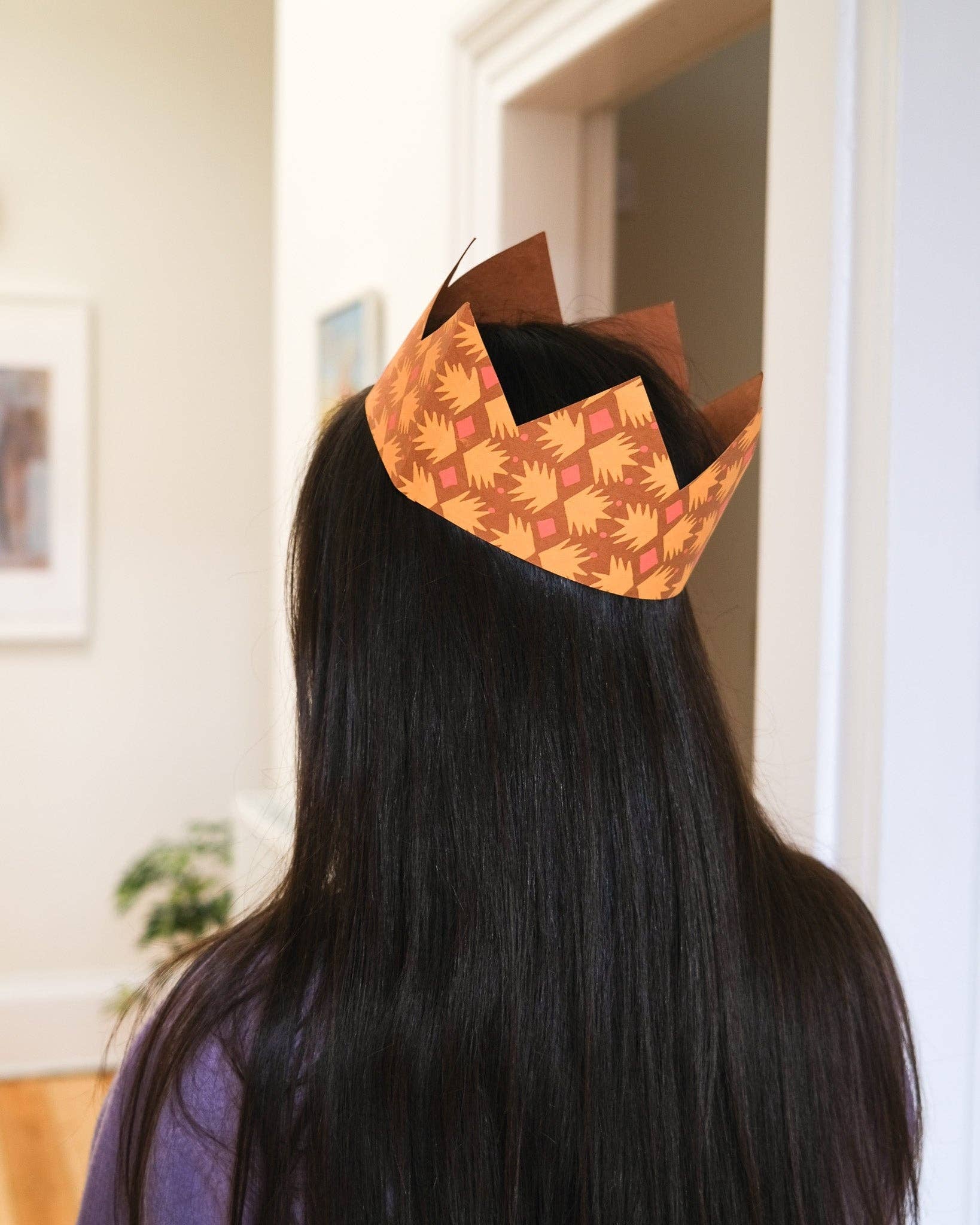Yellow & Orange Paper Crowns - bubblegum market