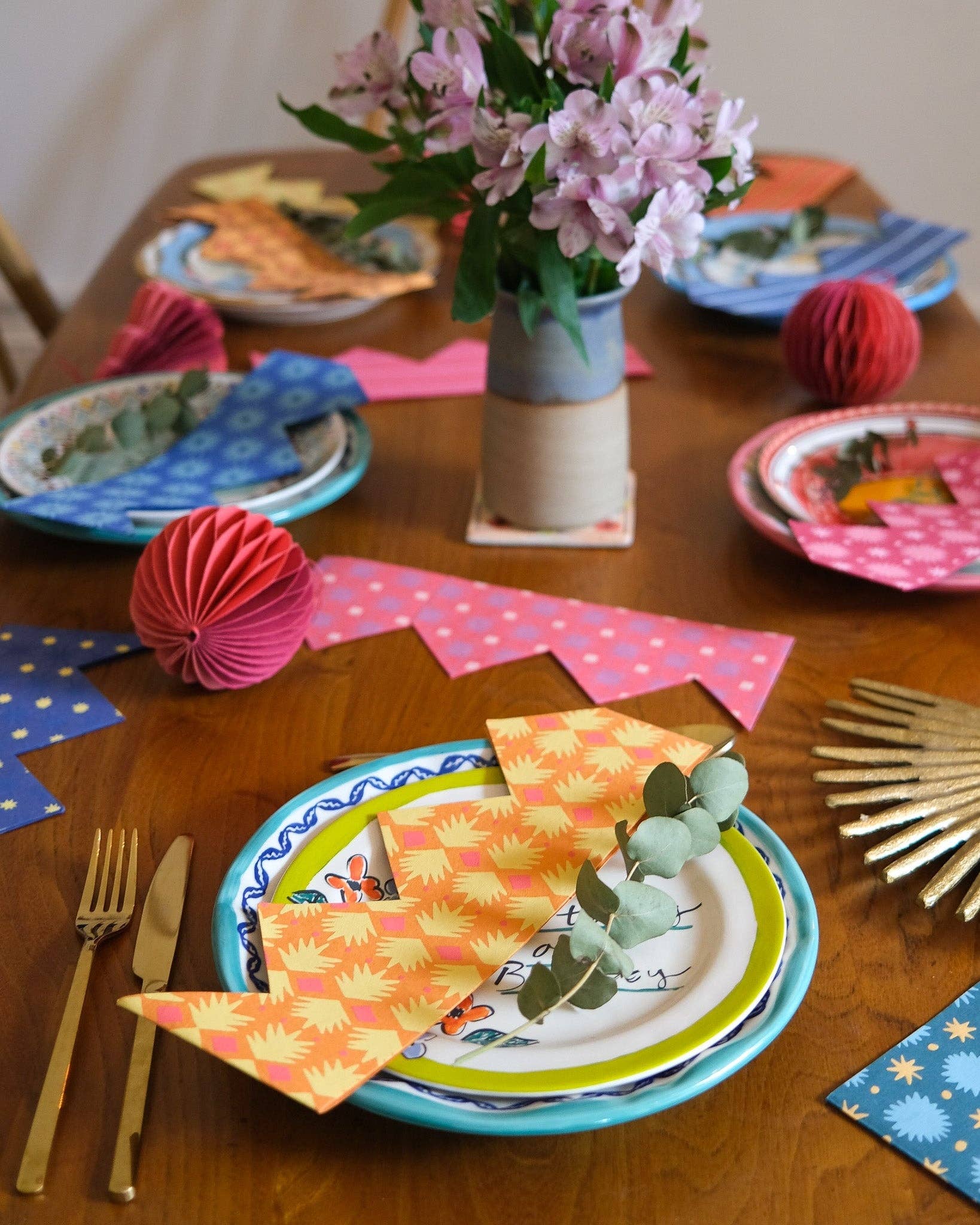 Yellow & Orange Paper Crowns - bubblegum market
