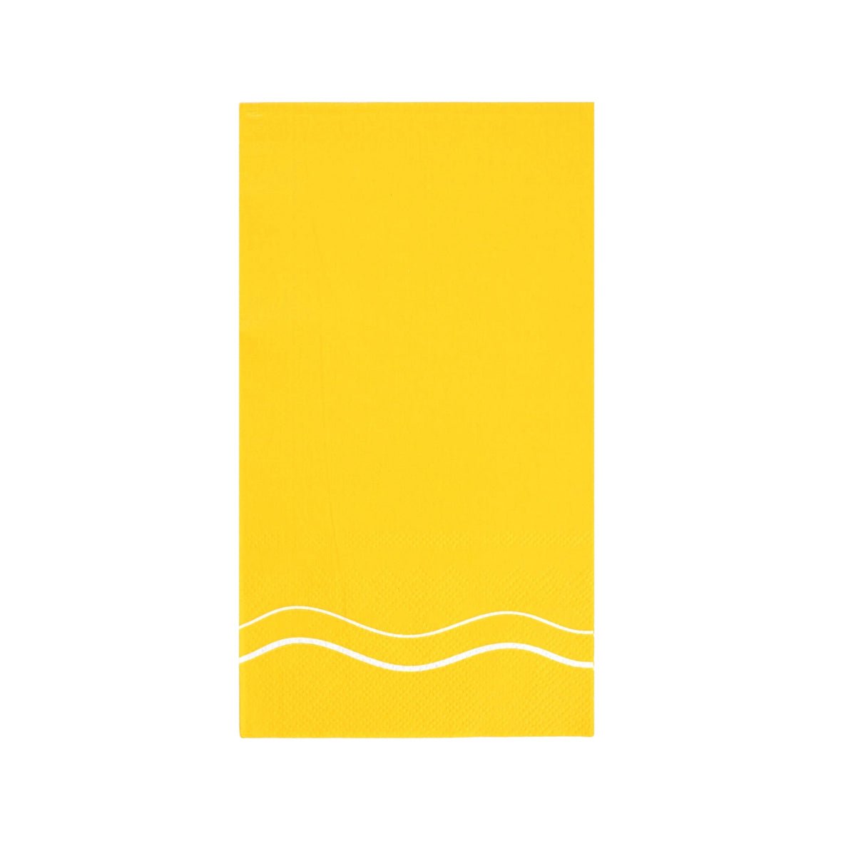 Yellow Wave Color Block Guest Towel Napkins - bubblegum market