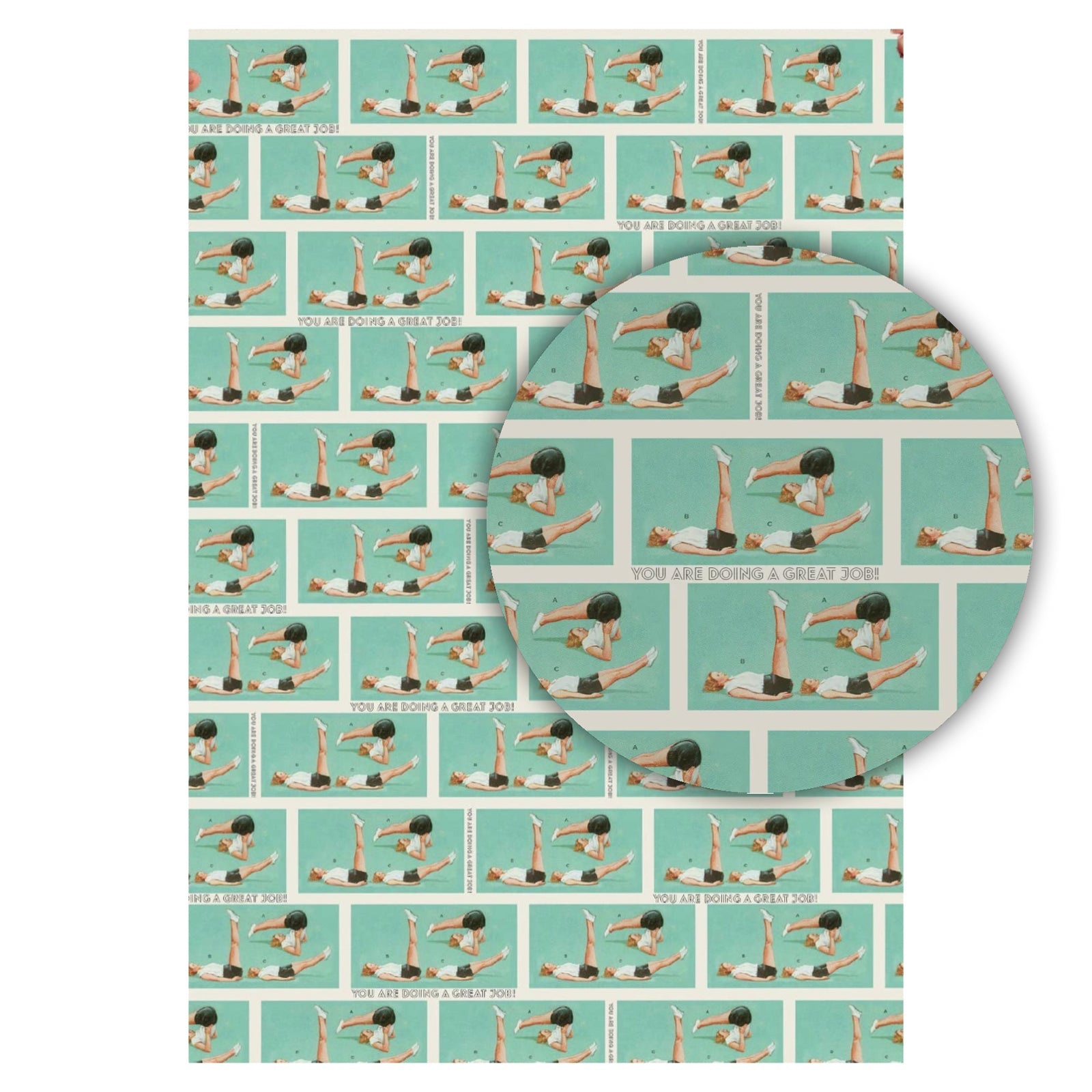 You're Doing A Great Job Wrapping Paper Sheets (Roll of 3) - bubblegum market