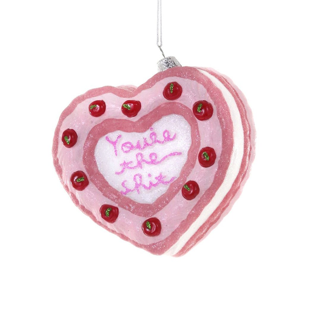 You're The Shit Heart Cake Ornament 4" - bubblegum market