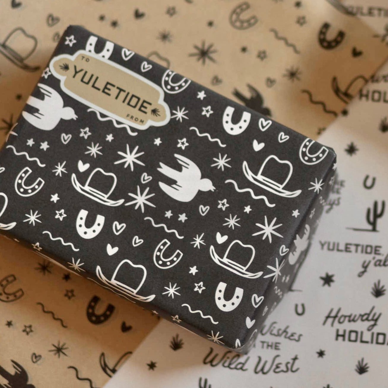 Yuletide, Y'all Holiday Gift Tag Sticker Labels - bubblegum market