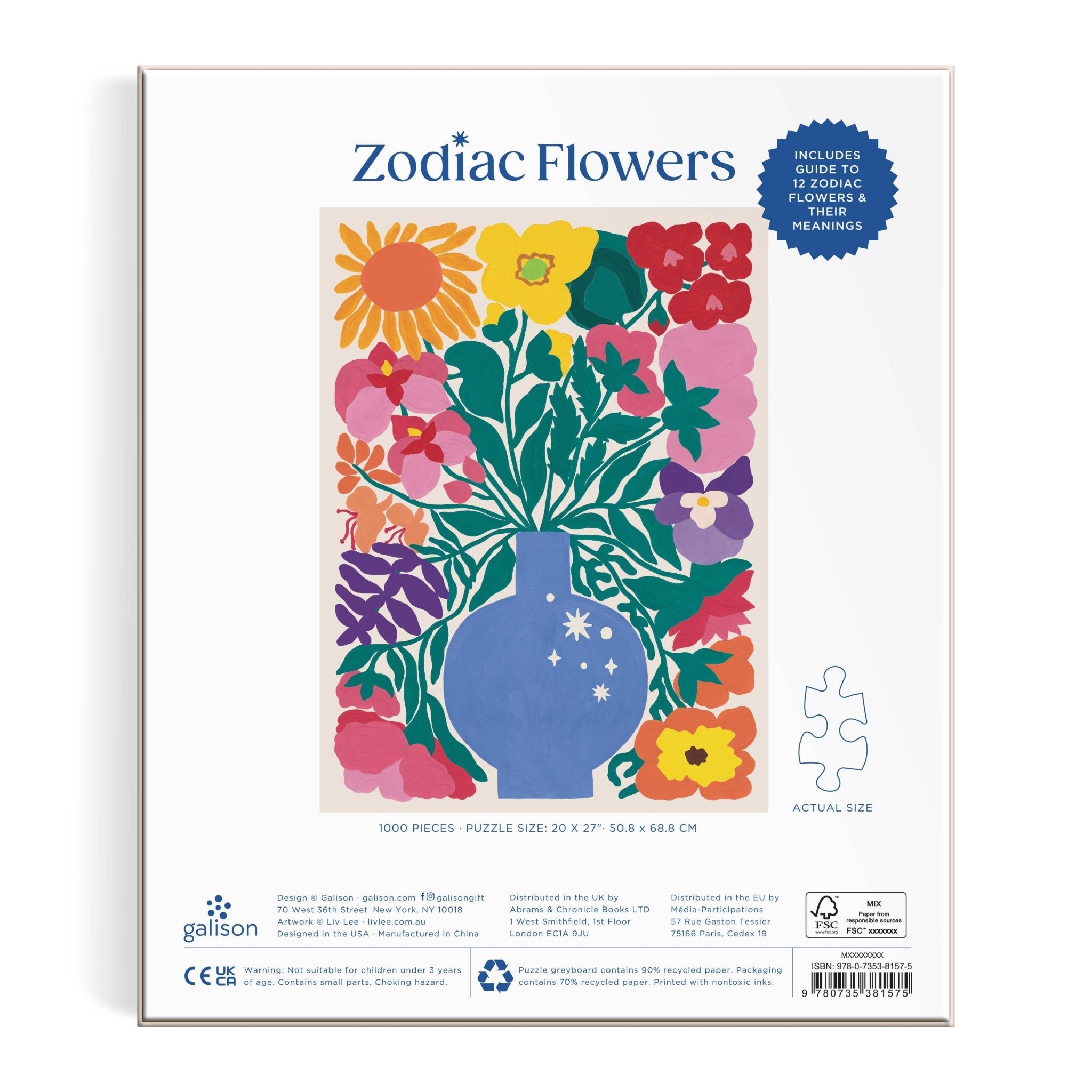 Zodiac Flowers 1000 - Piece Puzzle - bubblegum market