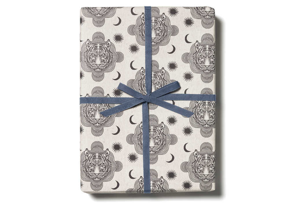 Tiger Heads Wrapping Paper Sheets (Roll of 3)