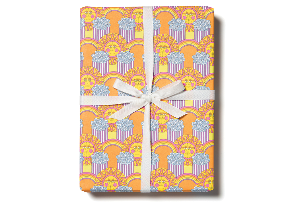 Sun and Rainbows Wrapping Paper Sheets (Roll of 3)