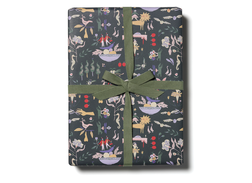 Emerald Holiday Wrapping Paper Sheets (Roll of 3)