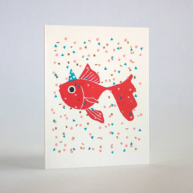 Confetti Goldfish Card