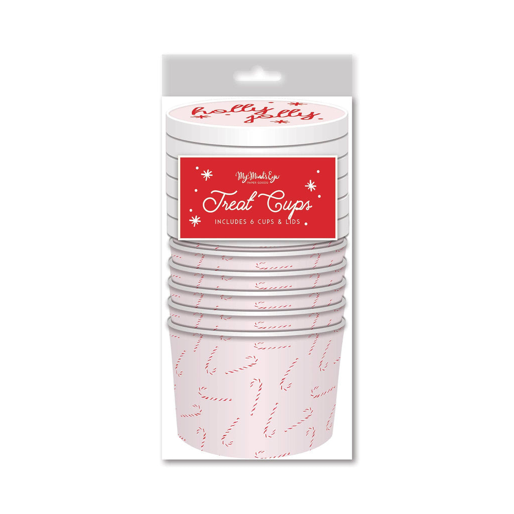 Whimsy Santa Scattered Candy Cane Treat Cups