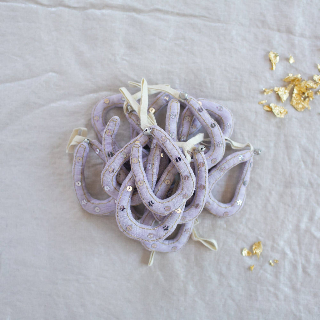 Lucky Horseshoe Cotton & Lavender-Filled Ornament