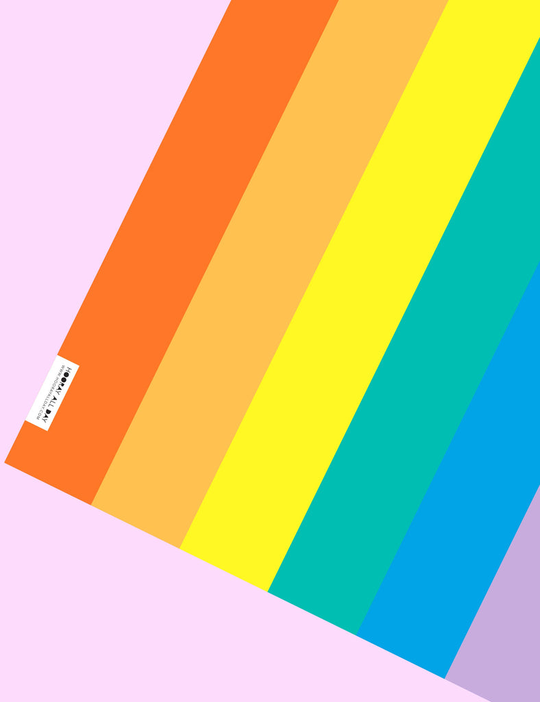 LGBTQIA+ Rainbow Pride Wrapping Paper Sheets (Roll of 3)