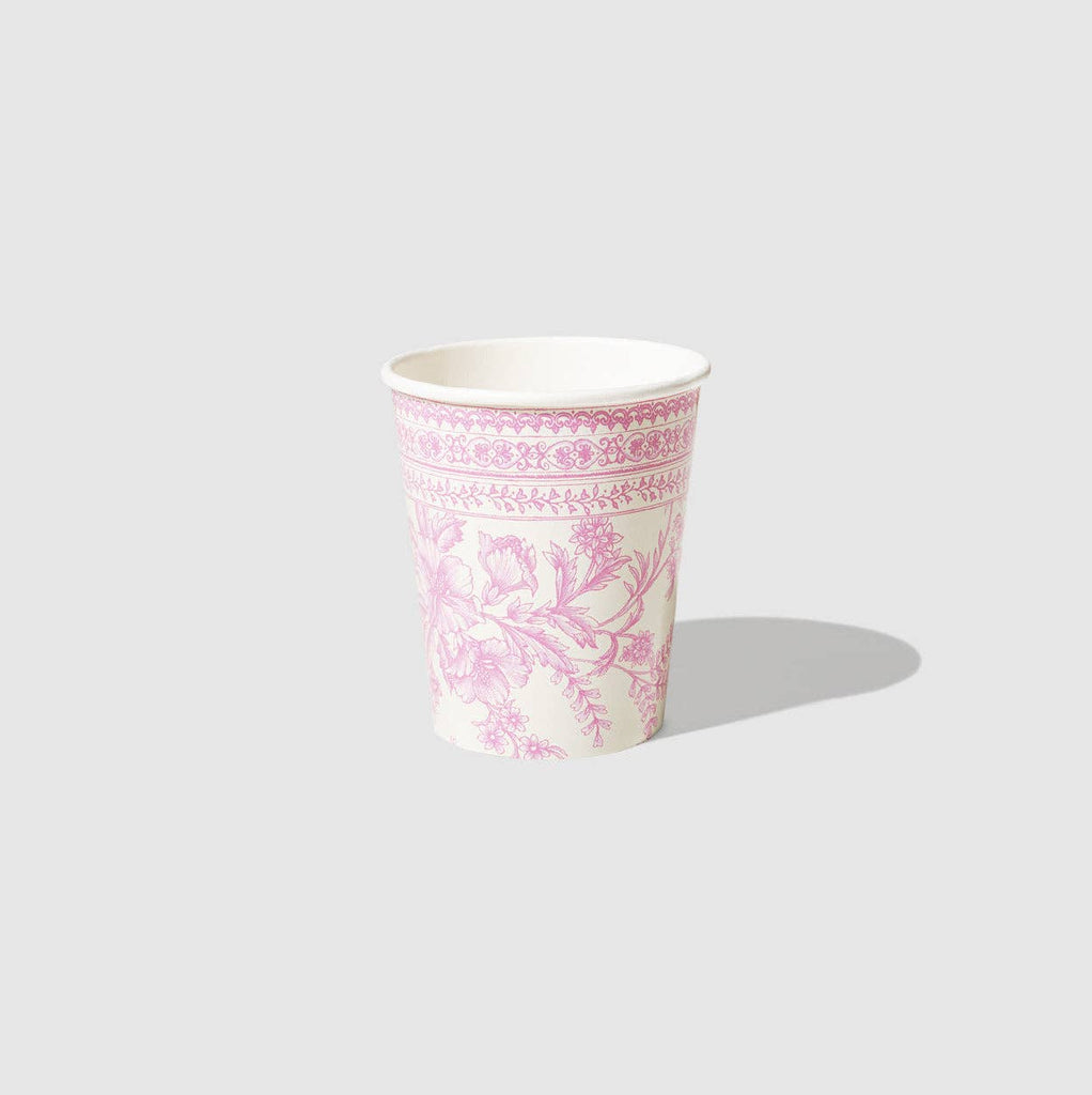 Pink Toile Cups
