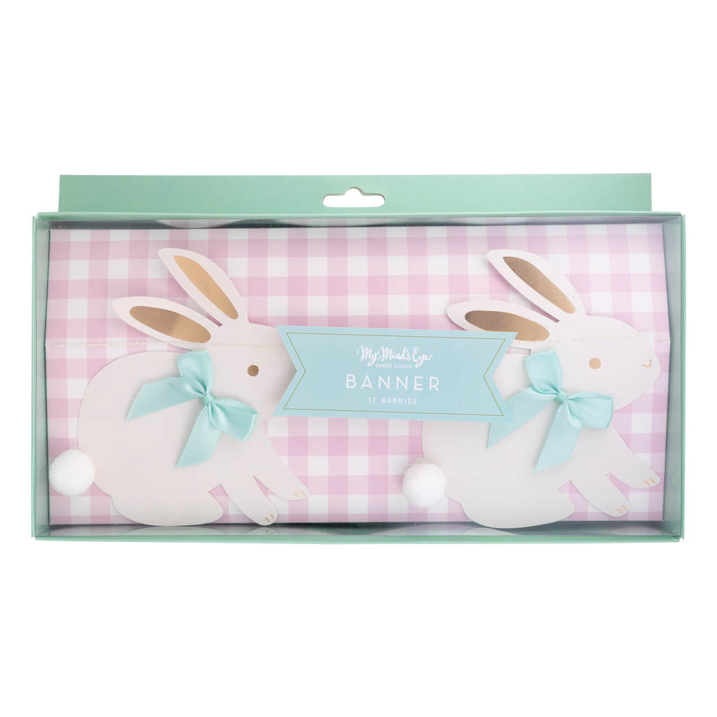 Bunnies with Bows Banner
