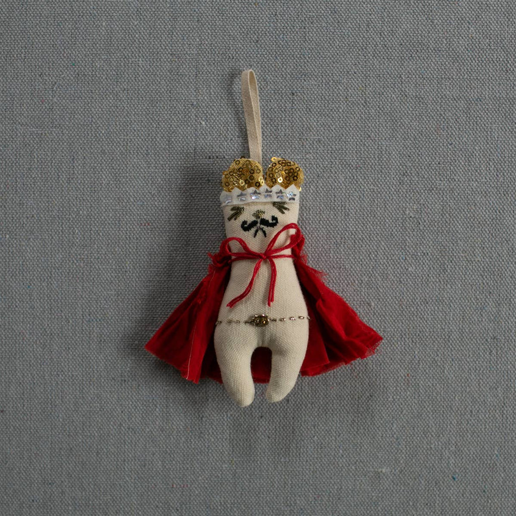 Freddie Mercury Mouse Cotton-Filled Ornament