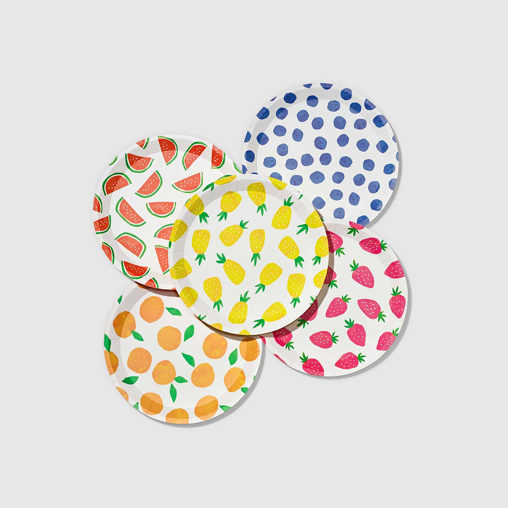 Fruit Punch Paper Small Plates 7.25"