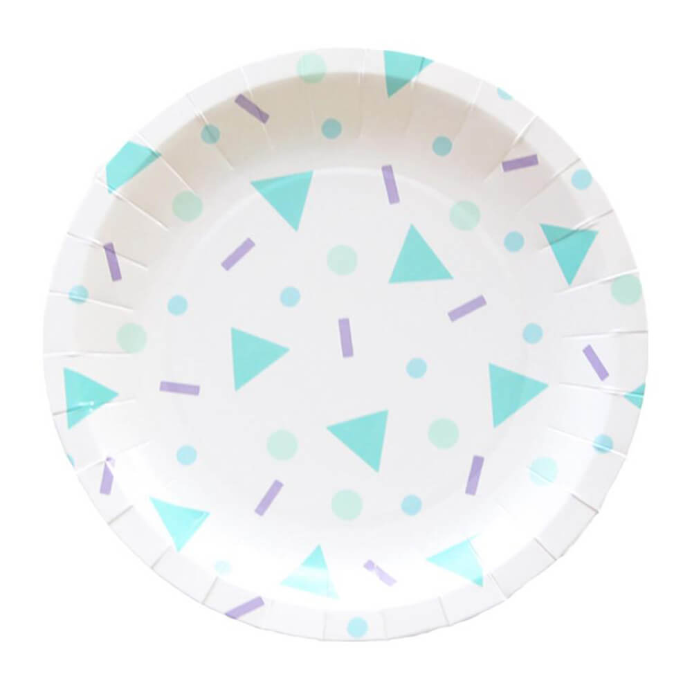 Bash-Party-Goods-Confetti-Pop-Paper-Plates-80s-90s