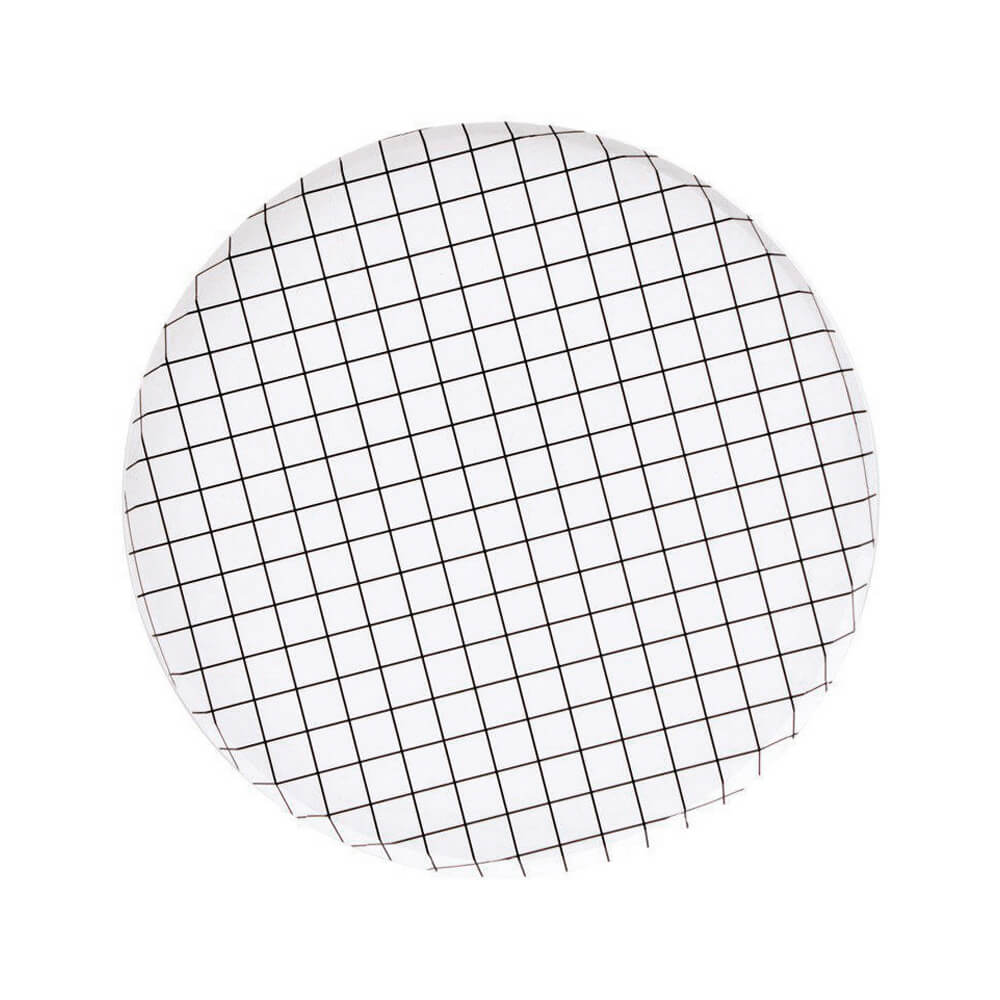 Black-and-White-Grid-Small-Paper-Plates-Oh-Happy-Day-Party