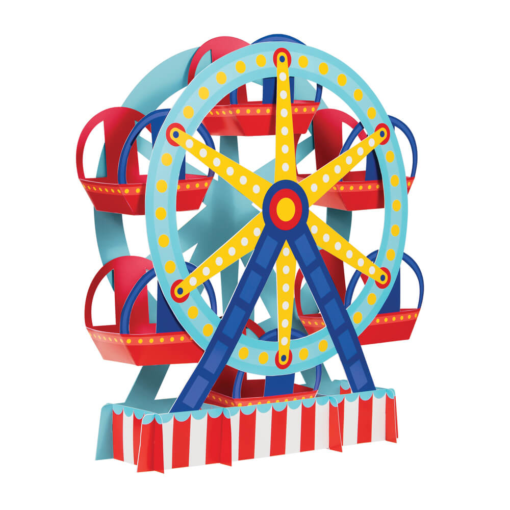 Carnival-Circus-Party-Farris-Wheel-Centerpiece-Angled-View