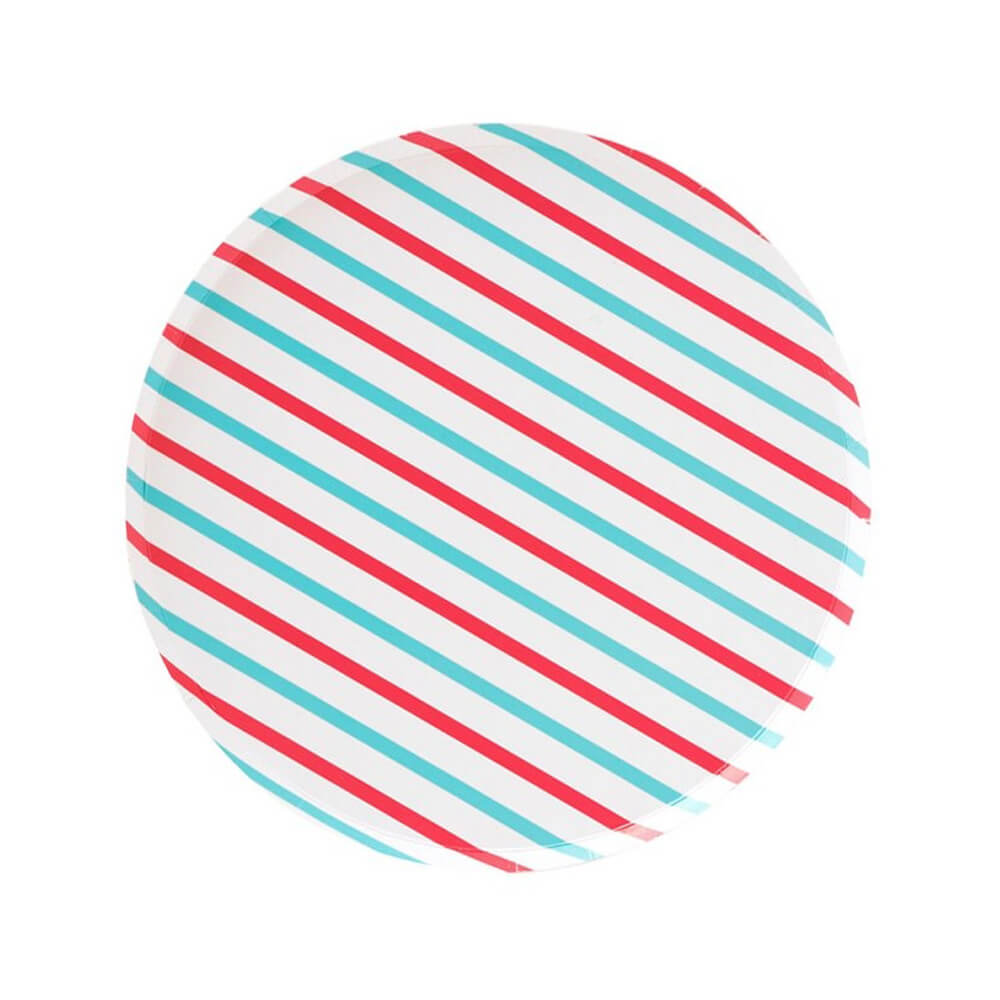 Cherry-and-Sky-Striped-Small-Paper-Plates-Oh-Happy-Day-Party