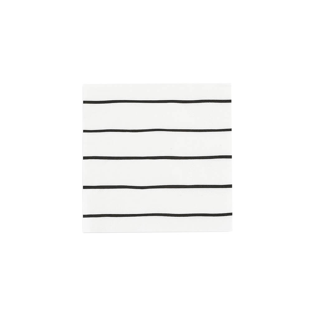 Daydream-Society-Frenchie-Striped-Small-Petite-Cocktail-Napkin-Black-Ink