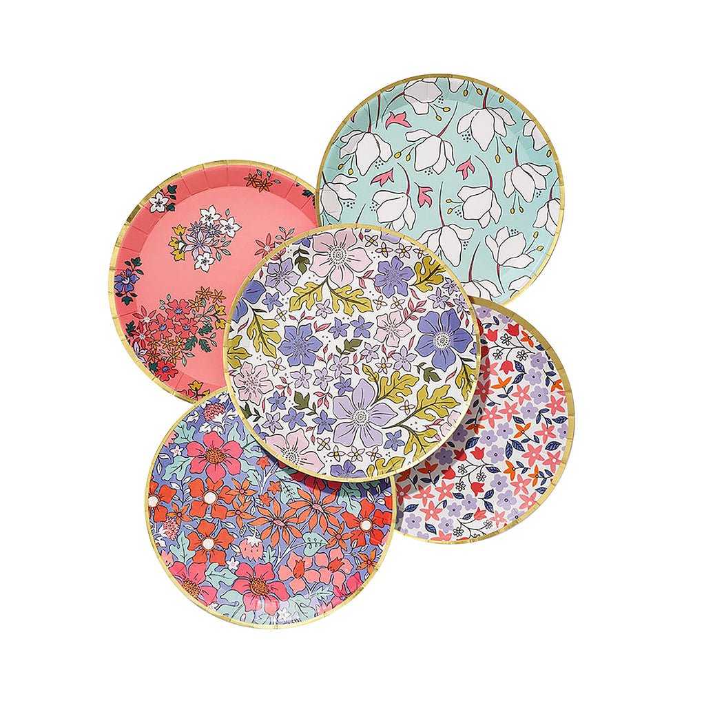 In Full Bloom Small Paper Plates 7.25"