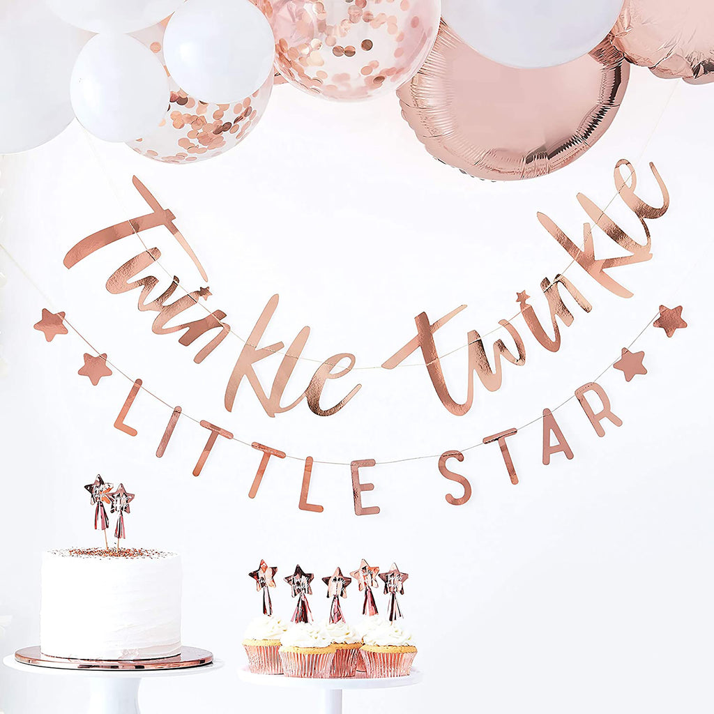 Twinkle Twinkle Little Star Baby Shower Banners