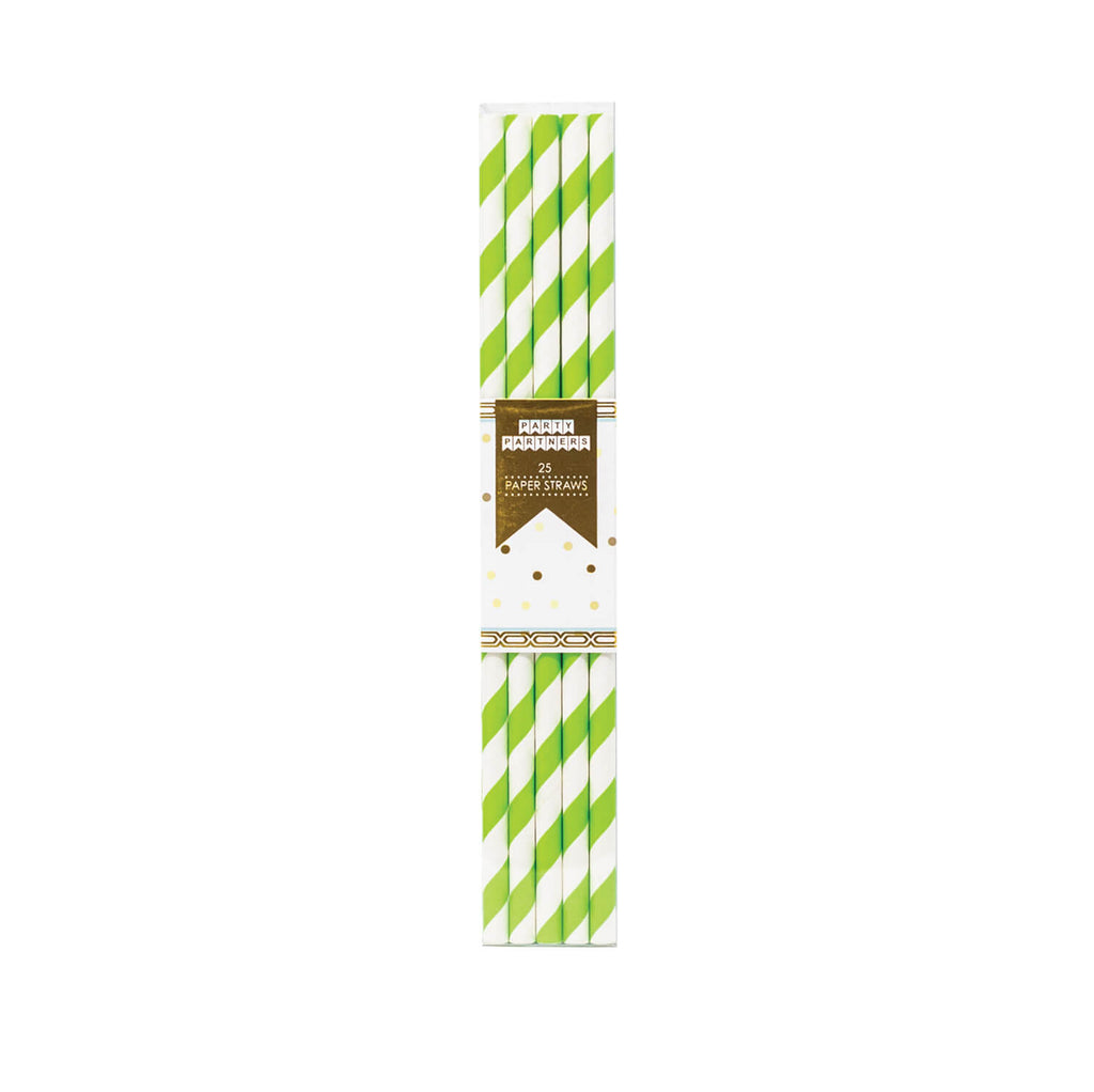 Green-Striped-Paper-Straws