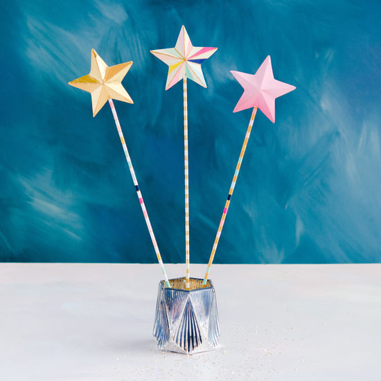 Rainbow Papermache Wand & Crown