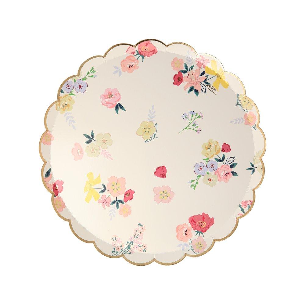 Meri-Meri-Party-English-Garden-Floral-Small-Side-Dessert-Plates-Spaced-Flowers-Pattern