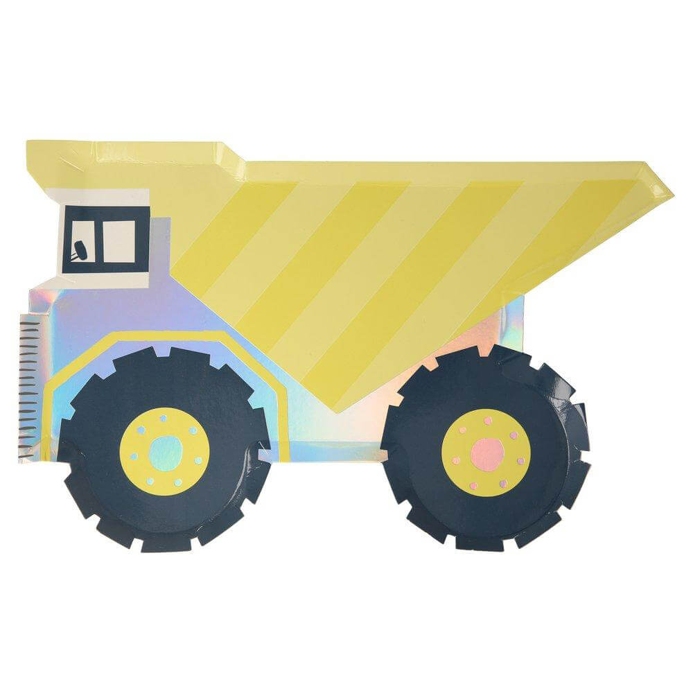 Meri-Meri-Party-Yellow-Dumper-Dump-Truck-Plates