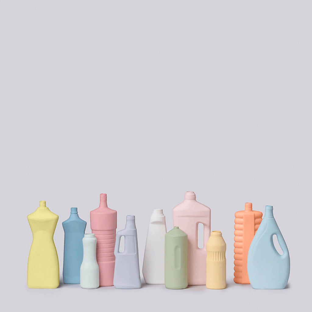 Bisque Lotion Bottle Vase