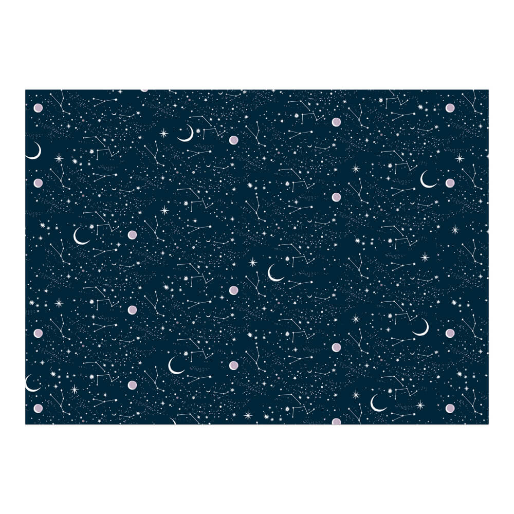 Moon-and-Stars-Flat-Wrap-Wrapping-Paper-Red-Cap-Cards