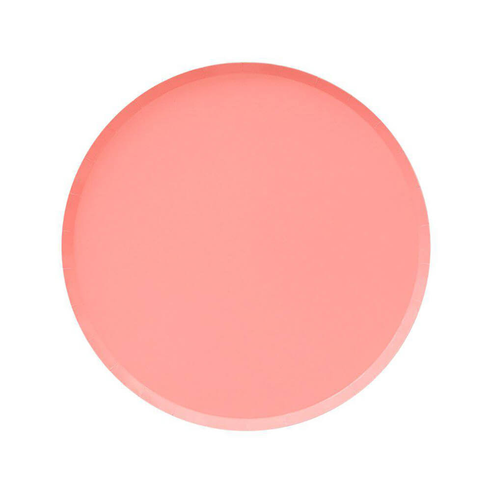 Neon-Coral-Small-Paper-Plates-Oh-Happy-Day-Party