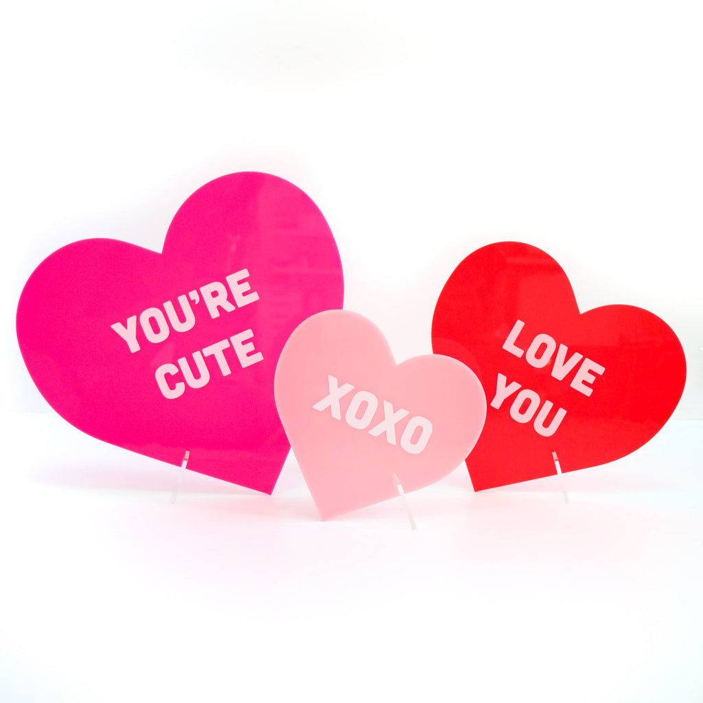 Valentine's Day Acrylic Conversation Hearts