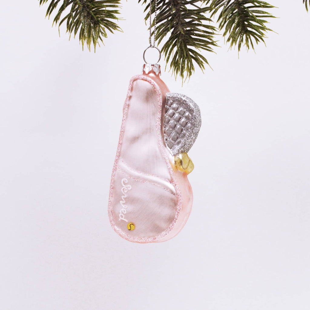 Pink Tennis Case & Racket Ornament