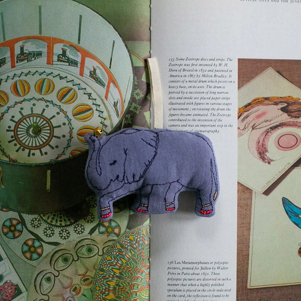 Baby Elephant Cotton & Lavender - Filled Ornament - bubblegum market