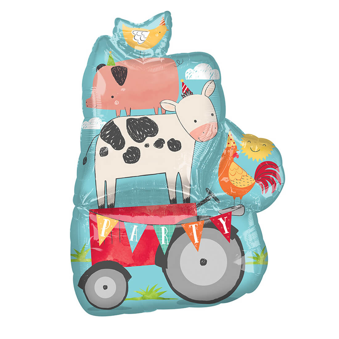 Barnyard Birthday Mylar Balloon 25" - bubblegum market