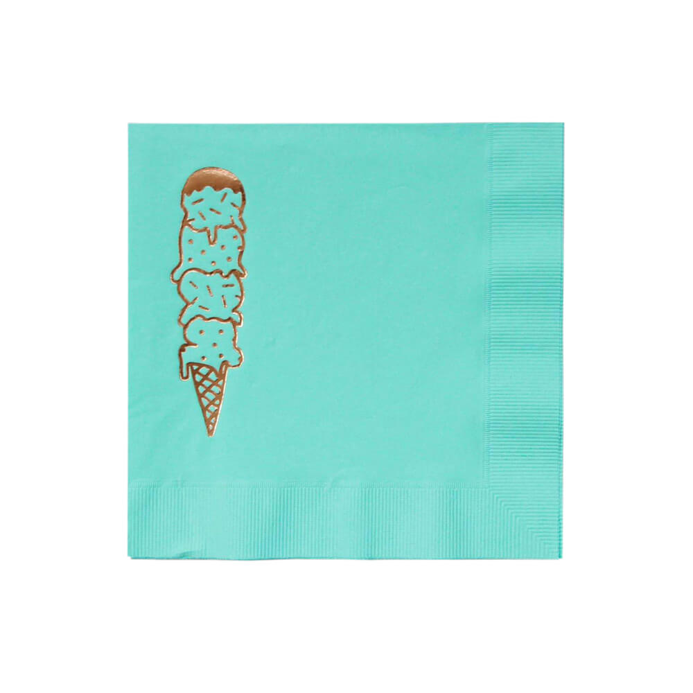 bash-party-goods-bright-aqua-ice-cream-scoops-foil-teal-napkins