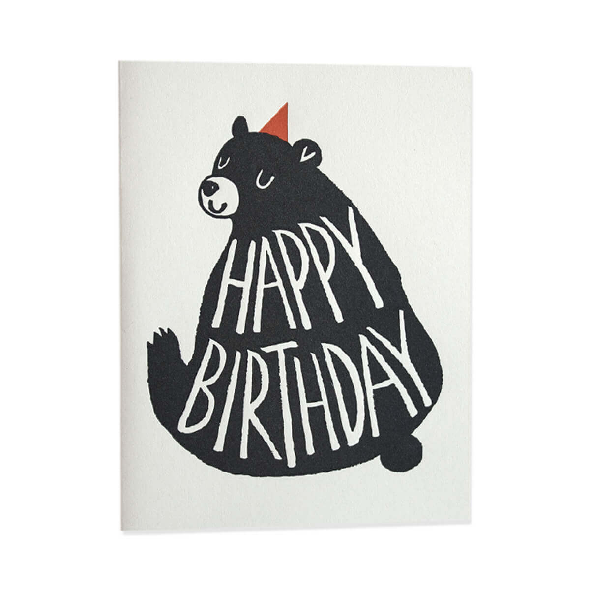 Birthday Big Black Bear Card - bubblegum market