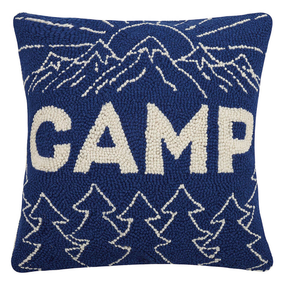 Blue Camp Hook Pillow - bubblegum market