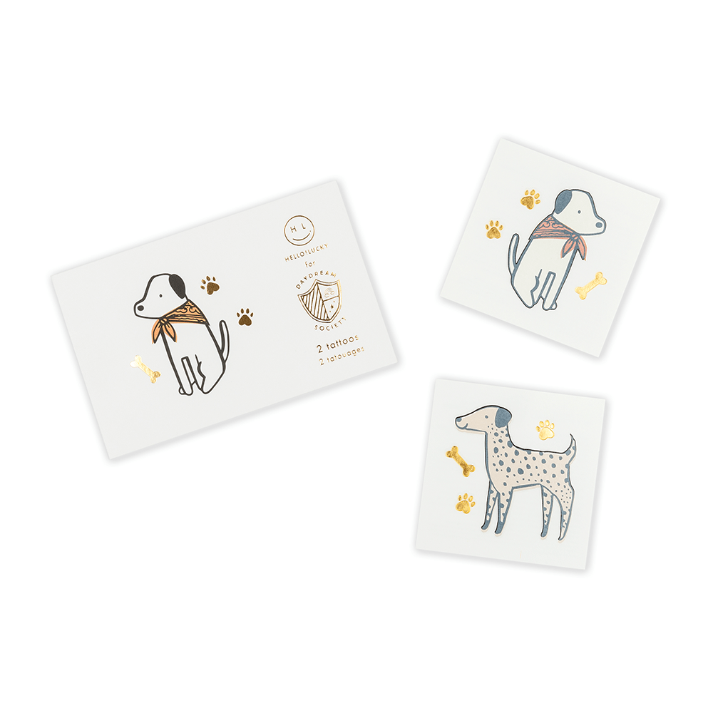 Bow Wow Temporary Dog Tattoos - bubblegum market