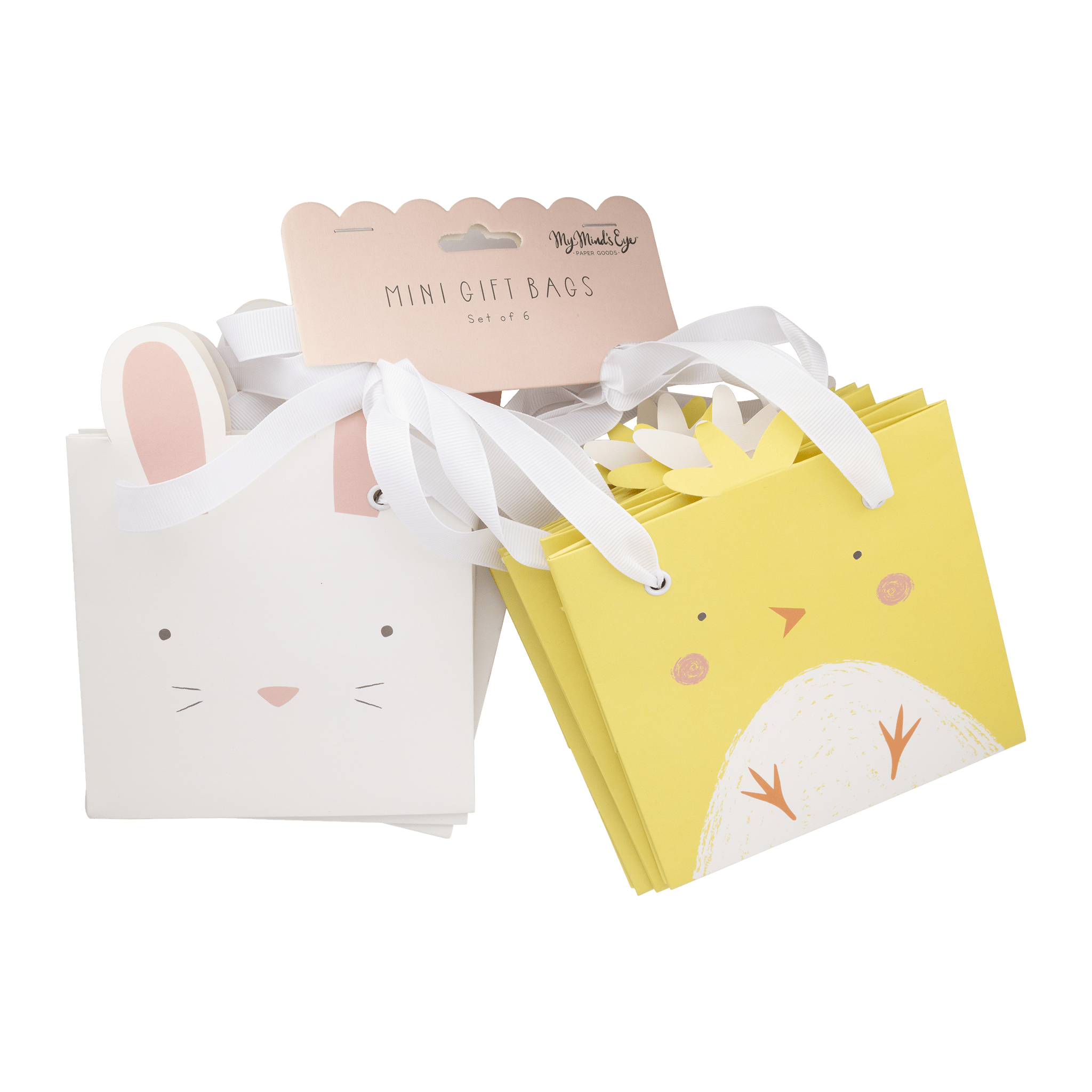 Bunny & Chick Easter Gift Bags (6ct) - bubblegum market