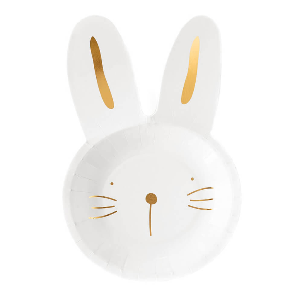 Bunny Paper Plates 9" - bubblegum market