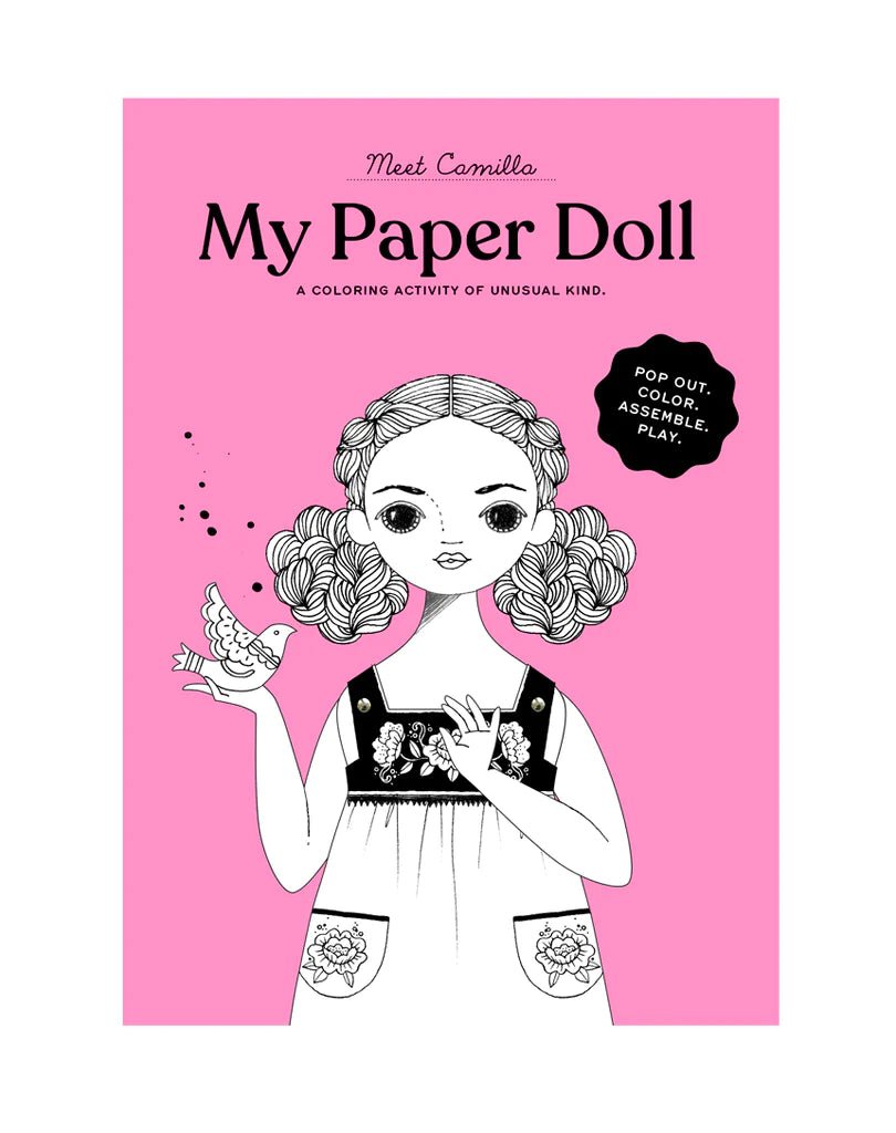 Camilla Paper Doll Coloring Kit - bubblegum market