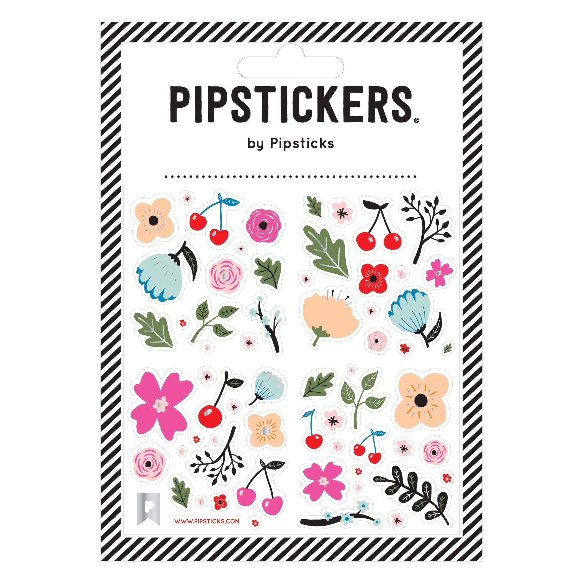 Cherries & Flowers Stickers - bubblegum market