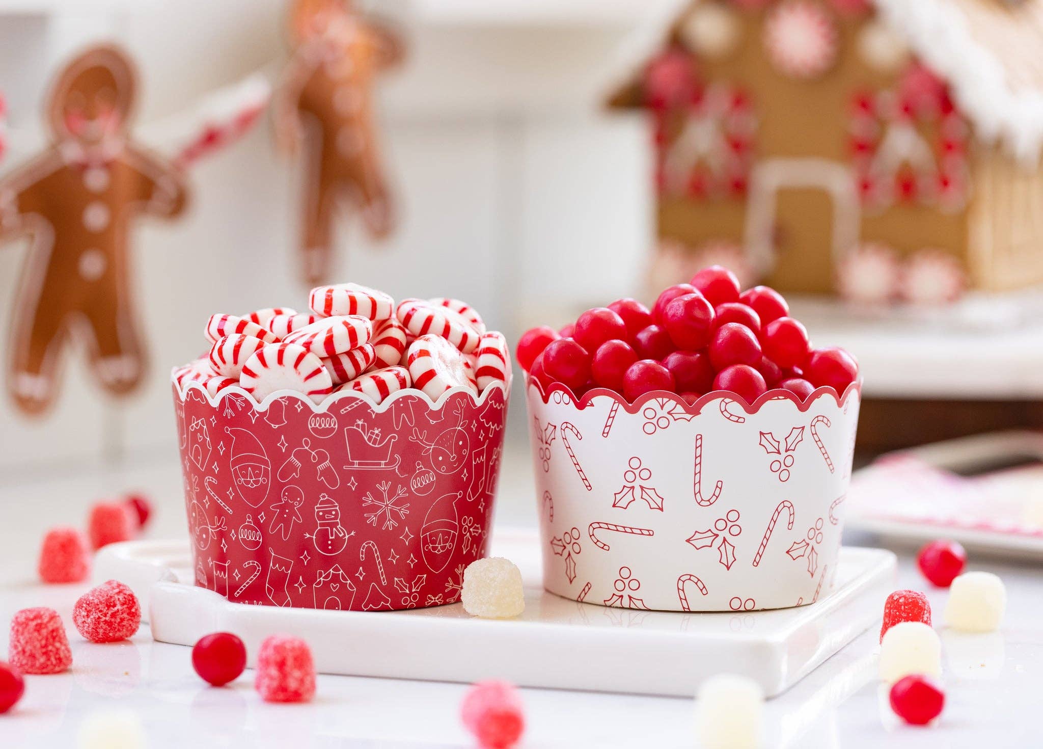 Christmas Icons Jumbo Food / Baking Cups (40 pcs) - bubblegum market