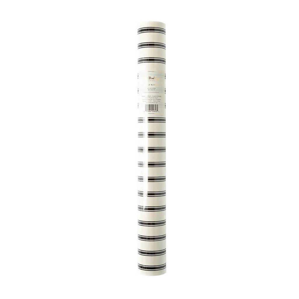 cream-with-black-ticking-stripe-table-runner-packaged