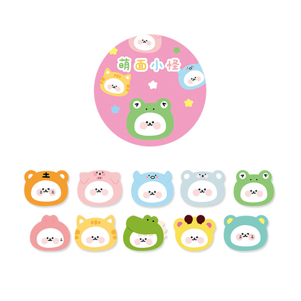 cute-kawaii-costume-bear-die-cut-washi-tape-stickers-artwork-korean-stationery-deco-sticker-flakes-easter-basket-fillers-stuffers