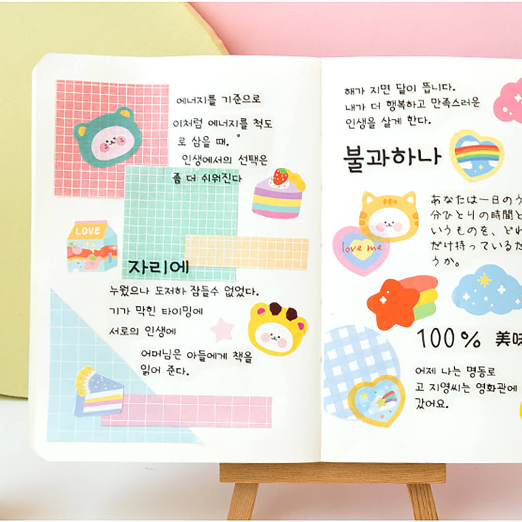 cute-kawaii-die-cut-washi-tape-stickers-artwork-korean-stationery-deco-sticker-flakes-easter-basket-fillers-stuffers
