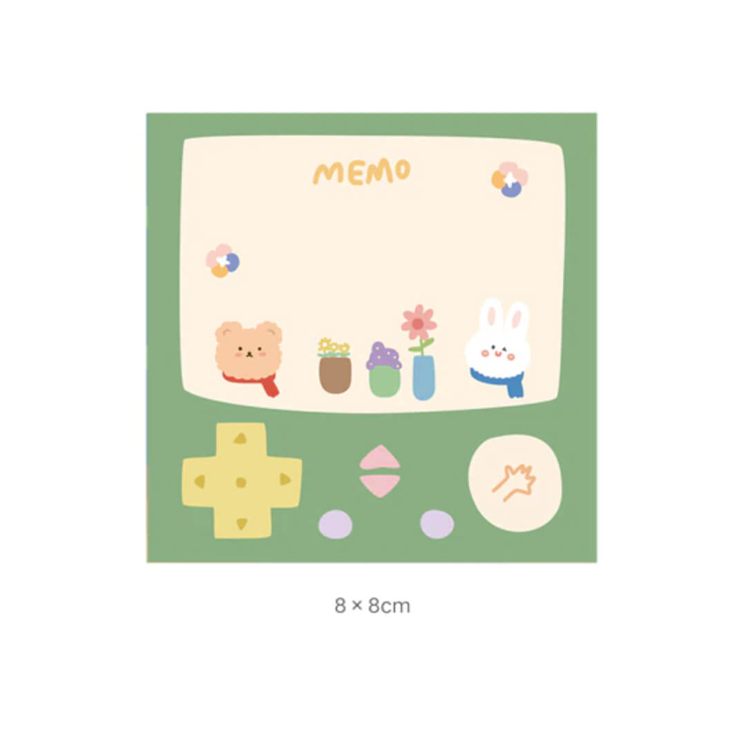 Cute Kawaii Handheld Video Game Memo Pad - bubblegum market